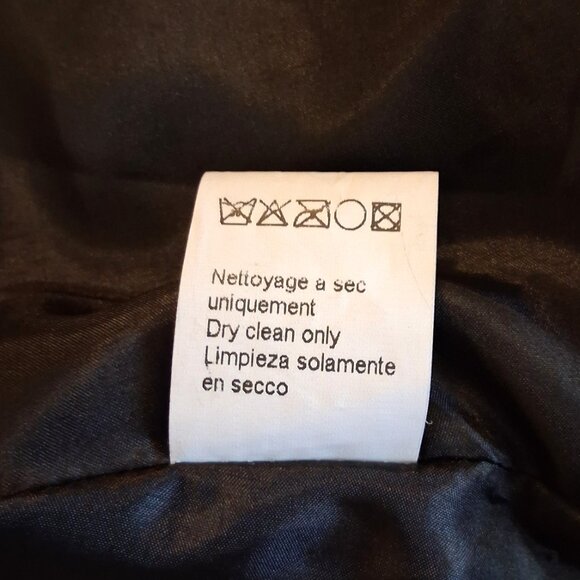 NWOT tara vao Unique Designed Quality Black Wool Blend Fall Winter Pea Coat - Picture 12 of 14